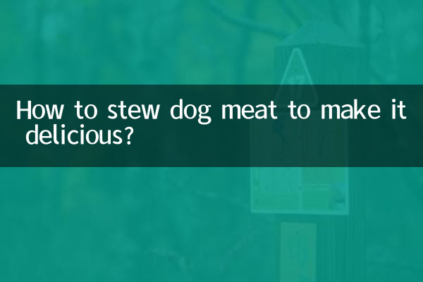 How to stew dog meat to make it delicious?