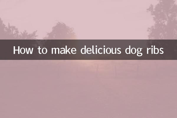 How to make delicious dog ribs