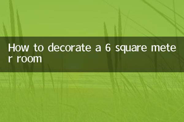 How to decorate a 6 square meter room