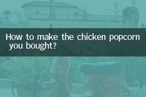 Como fazer a pipoca de frango que você comprou?