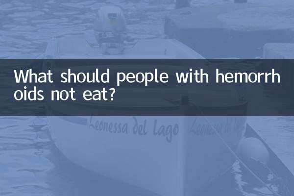 What should people with hemorrhoids not eat?