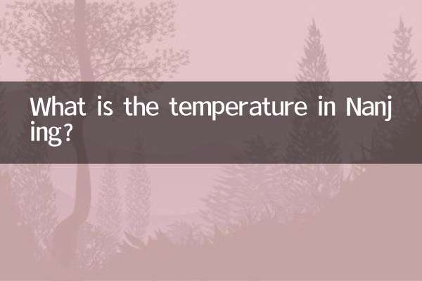 What is the temperature in Nanjing?