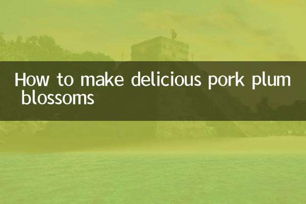 How to make delicious pork plum blossoms