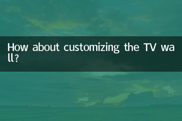 How about customizing the TV wall?
