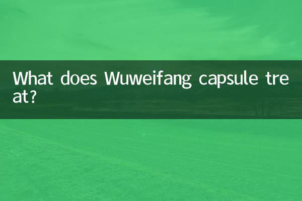 What does Wuweifang capsule treat?