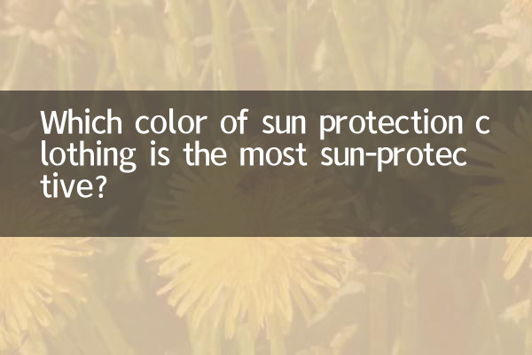 Welche Farbe der Sonnenschutzkleidung schützt am besten vor der Sonne?