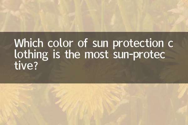 Quale colore degli indumenti protettivi protegge maggiormente dal sole?