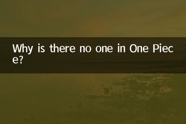 Почему в One Piece никого нет?