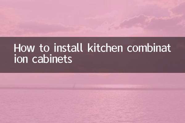 So installieren Sie Küchenkombinationsschränke