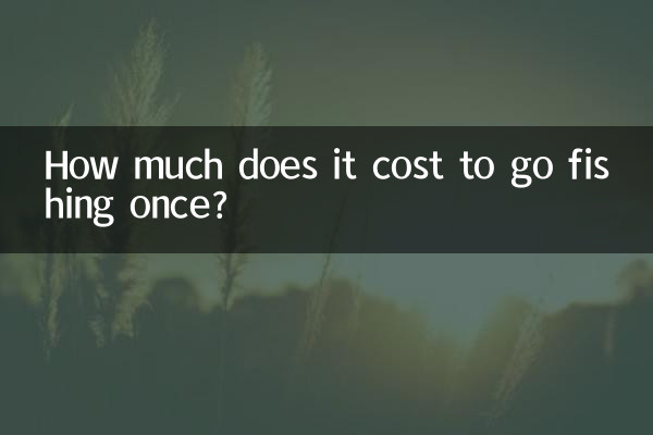 How much does it cost to go fishing once?