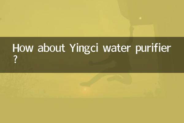 Wie wäre es mit einem Wasserreiniger von Yingci?