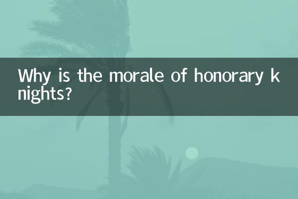 Почему моральный дух почетных рыцарей?