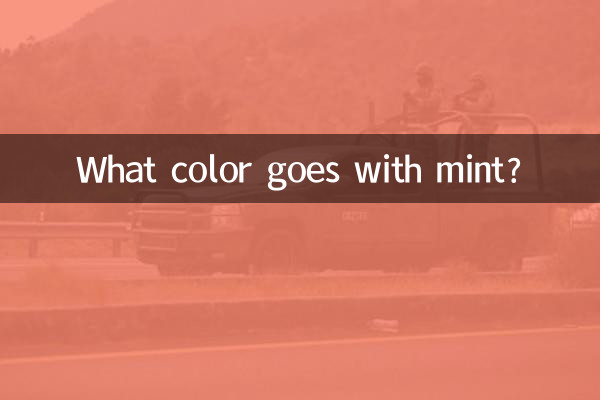 Qual é a cor da menta?