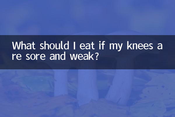 Cosa dovrei mangiare se le mie ginocchia sono doloranti e deboli?