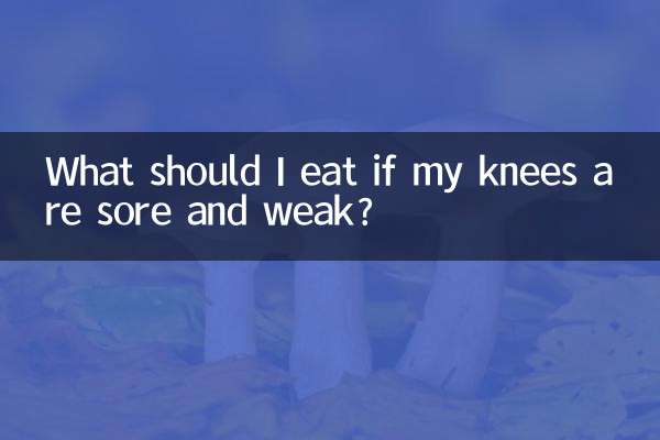 Cosa dovrei mangiare se le mie ginocchia sono doloranti e deboli?