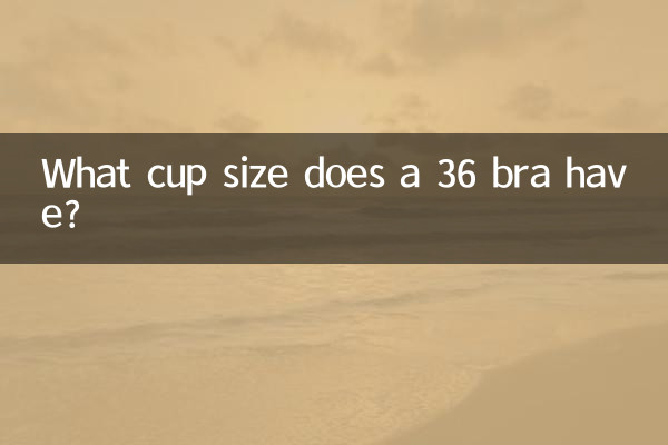 Che taglia di coppa ha un reggiseno 36?