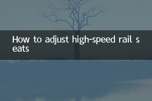 كيفية ضبط مقاعد السكك الحديدية عالية السرعة