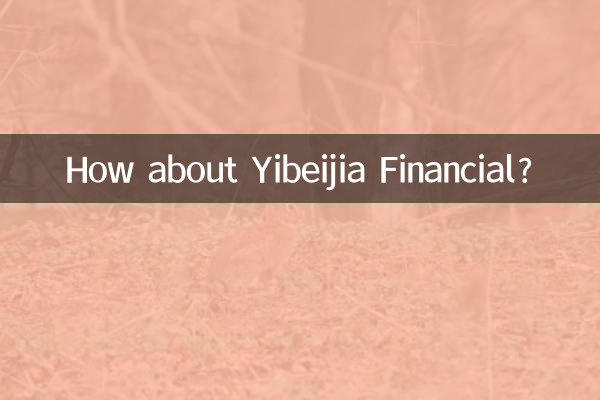 Wie wäre es mit Yibeijia Financial?