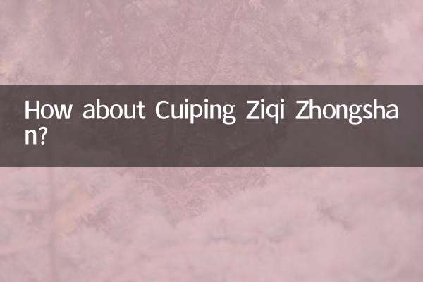 Wie wäre es mit Cuiping Ziqi Zhongshan?