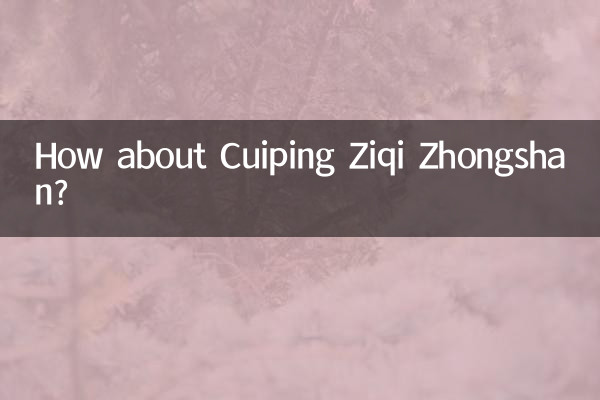 Wie wäre es mit Cuiping Ziqi Zhongshan?
