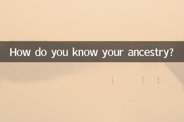 Woher kennen Sie Ihre Abstammung?