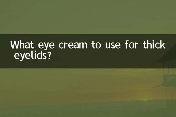 Quale crema per gli occhi usare per le palpebre spesse?