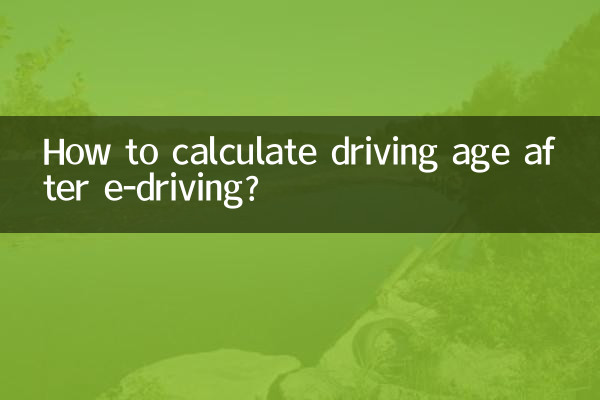 ই-ড্রাইভিং এর পরে ড্রাইভিং বয়স কিভাবে গণনা করবেন?