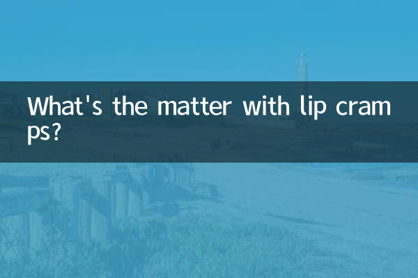 Was ist mit Lippenkrämpfen los?