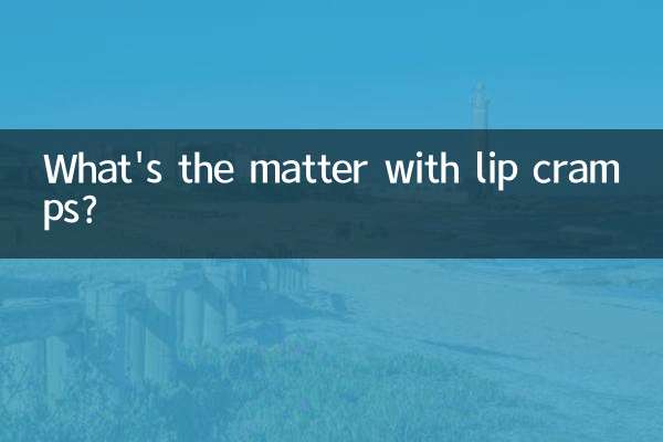 ¿Qué pasa con los calambres en los labios?