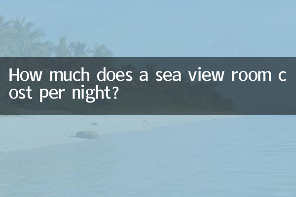 How much does a sea view room cost per night?