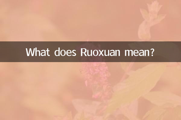 रुओक्सुआन का क्या मतलब है?