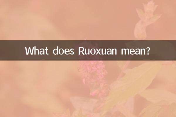 रुओक्सुआन का क्या मतलब है?