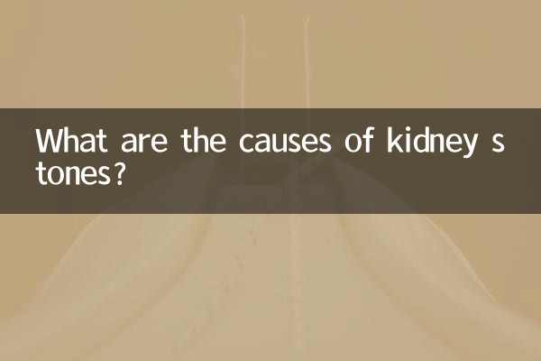 What are the causes of kidney stones?