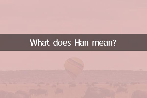 Cosa significa Han?