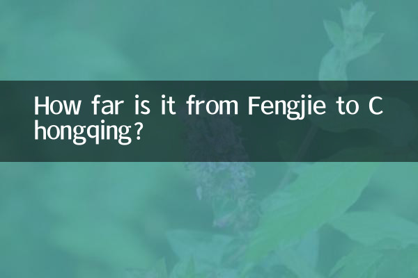 Quanto dista Fengjie da Chongqing?