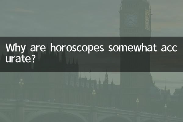 운세가 다소 정확한 이유는 무엇입니까?