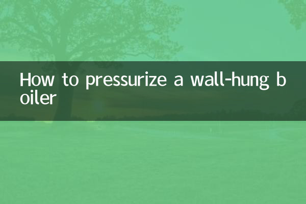 So setzen Sie einen Wandkessel unter Druck