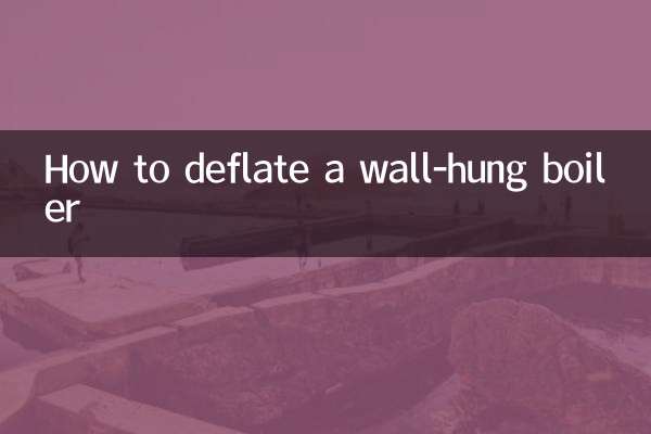 Como esvaziar uma caldeira suspensa