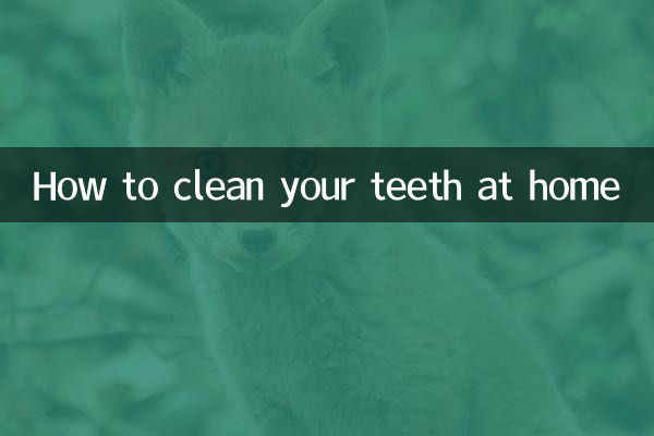 Cómo limpiarte los dientes en casa.