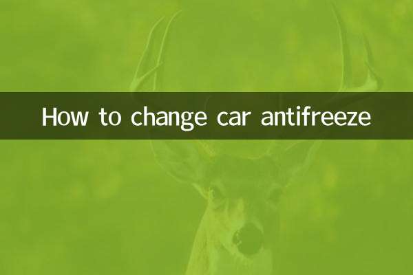 Comment changer l'antigel de voiture