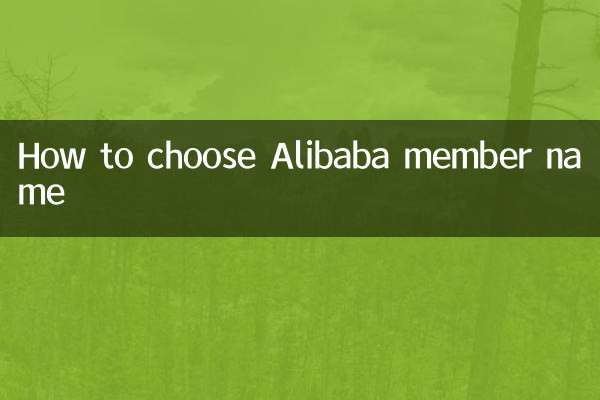Comment choisir le nom de membre Alibaba