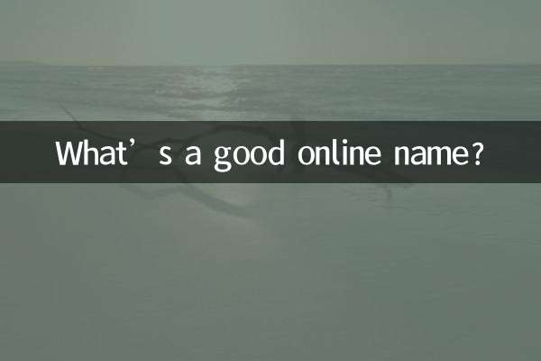 Какое имя в Интернете хорошее?