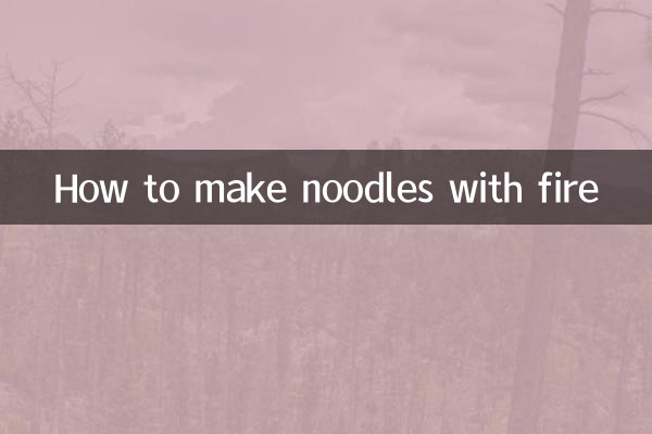 Come fare le tagliatelle con il fuoco