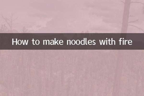 Come fare le tagliatelle con il fuoco