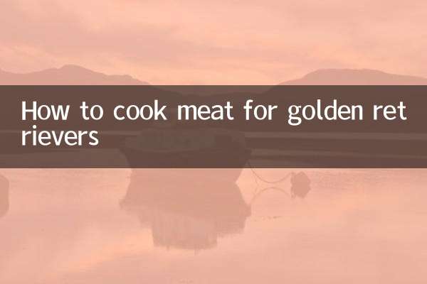 How to cook meat for golden retrievers