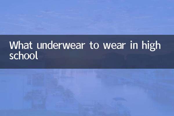 Qué ropa interior usar en la escuela secundaria