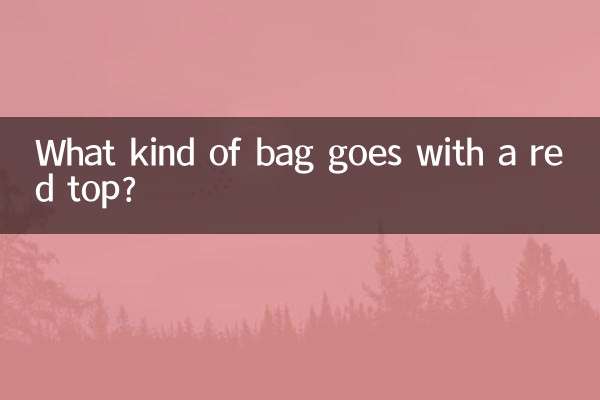 Che tipo di borsa abbinare con un top rosso?