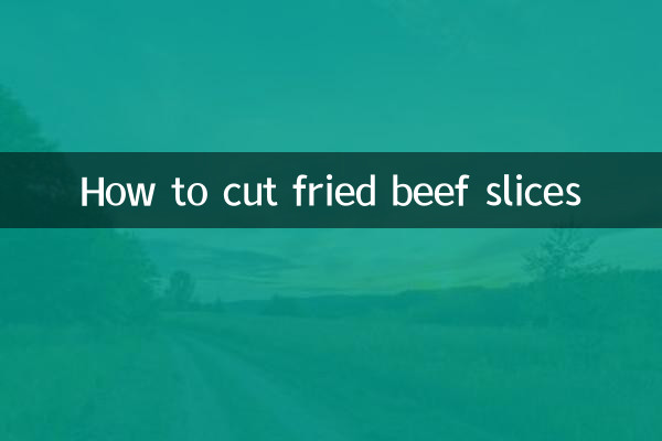 Come tagliare le fette di manzo fritte