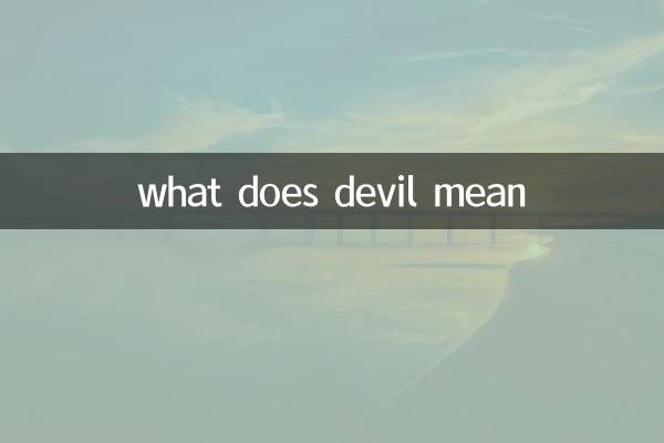 que significa diablo