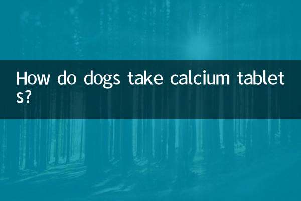 Come fanno i cani ad assumere le compresse di calcio?
